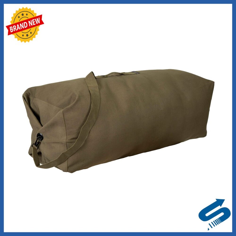 Classic Military Duffel Bag Heavy Duty Canvas Travel Camping Gear Storage